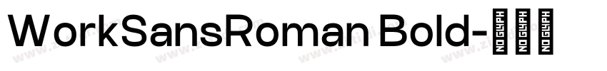 WorkSansRoman Bold字体转换 WorkSansRoman Bold字体转换